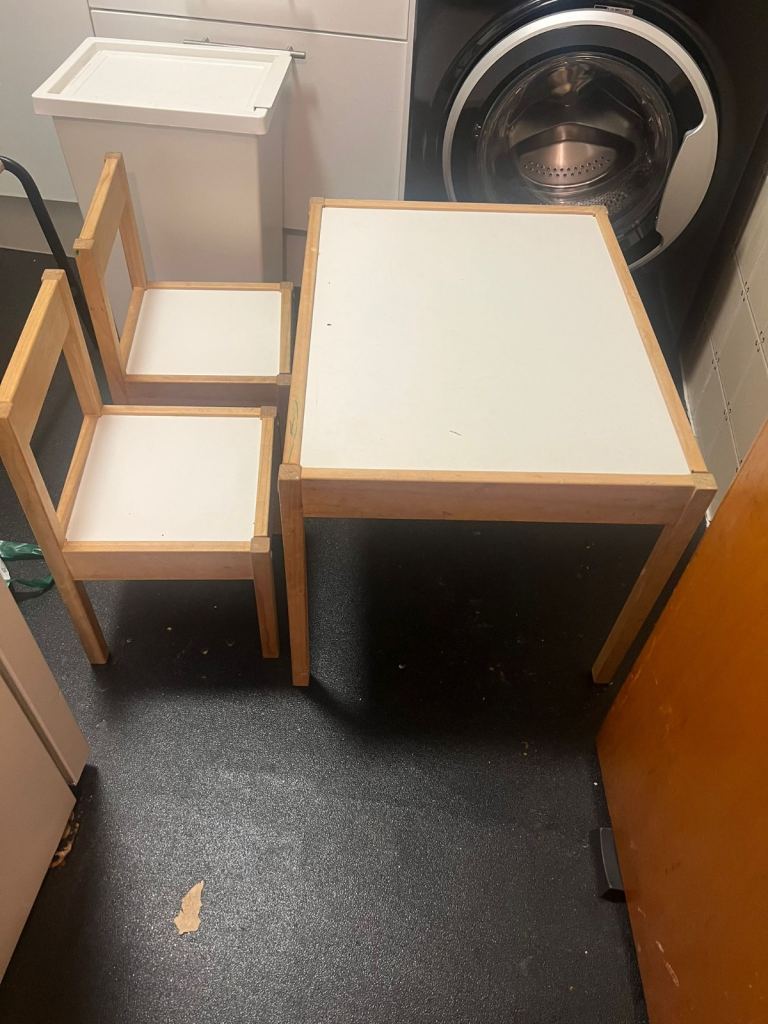 Childrens table and chairs set IKEA