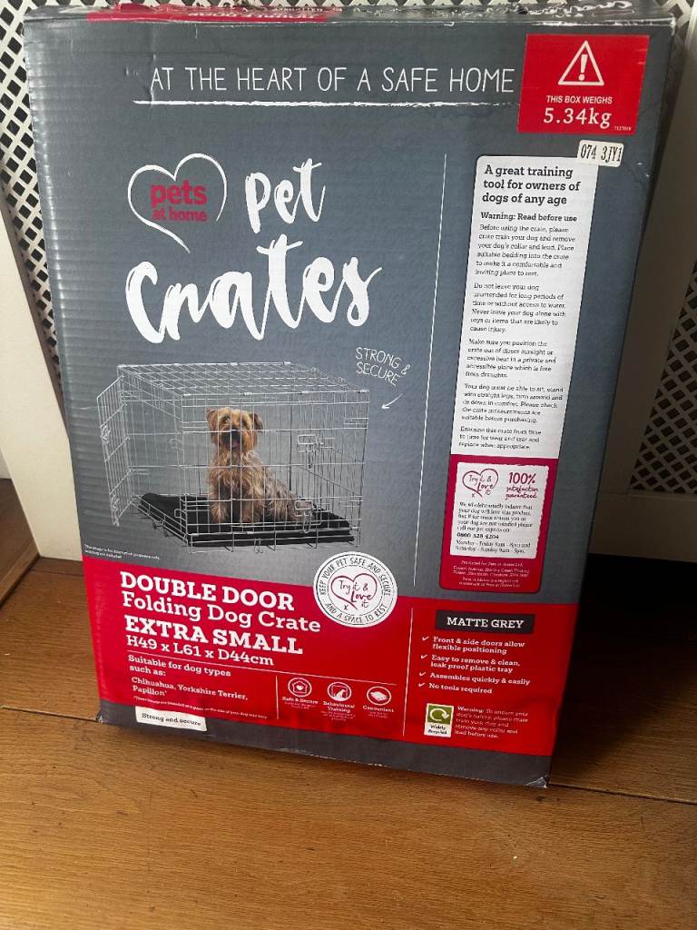 Pets at home puppy dog crate cage