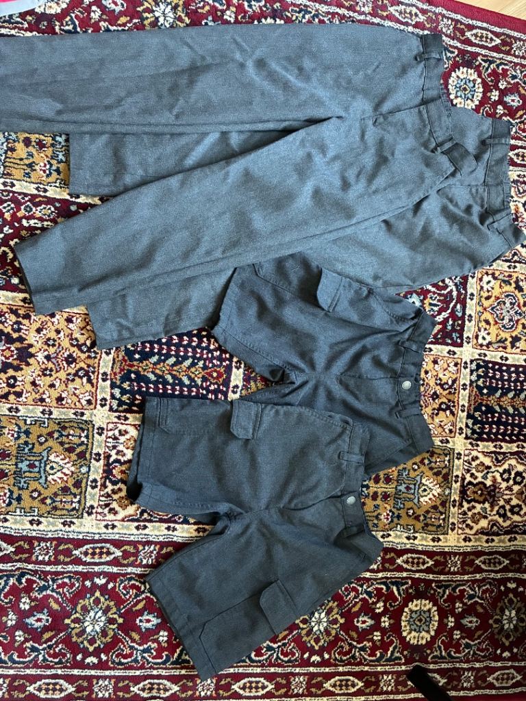 Next & School Shop Grey School Uniform Bundle - Age 9/10, Good Condition