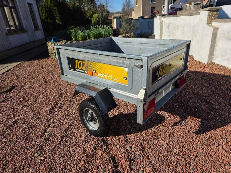 Erde 102 tipping car trailer. New model 