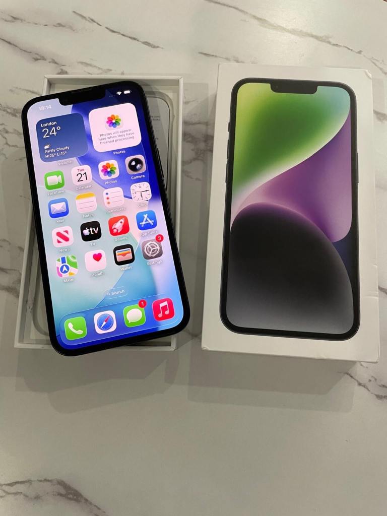  iPhone 14 Black – Unlocked  128GB