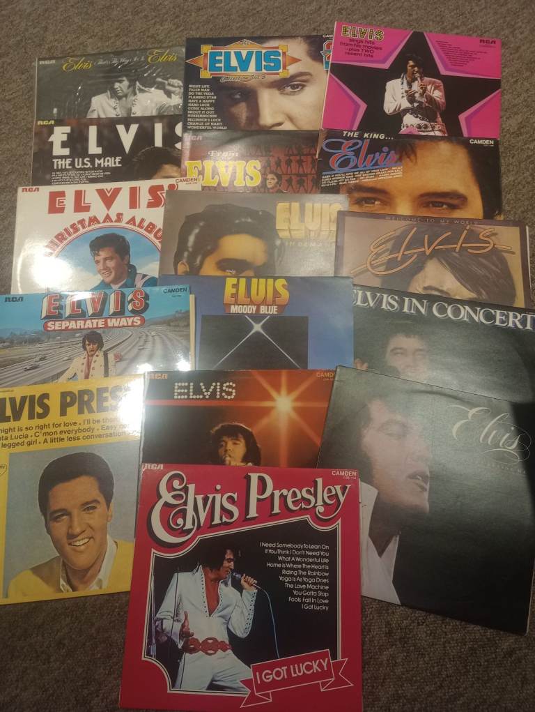 Collection of Elvis records