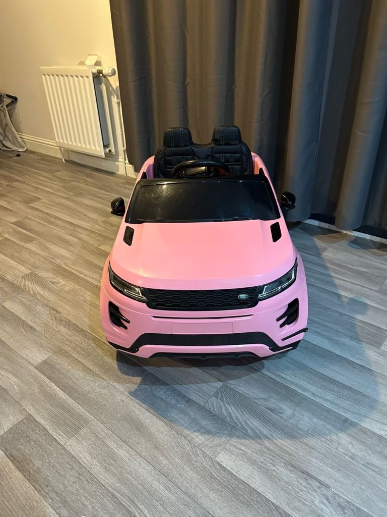 image for Pink kids 2 seater electric Range Rover  car 
