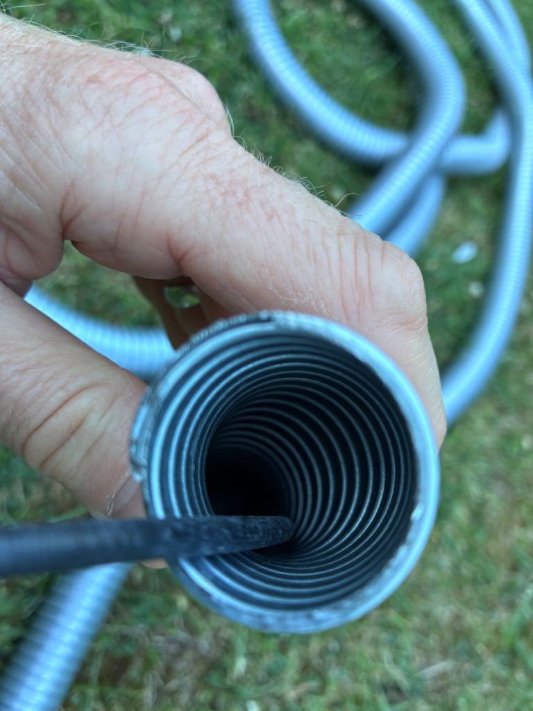 Heavy duty metal ducting approx. 6m x 32mm (open to offers)