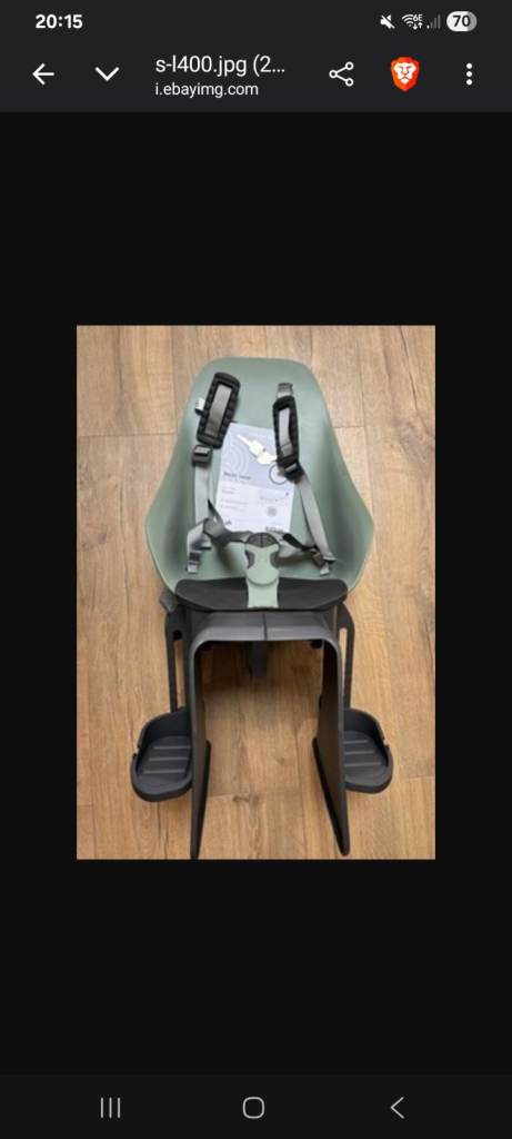 Child rear bike seat carrier mounted urban iki