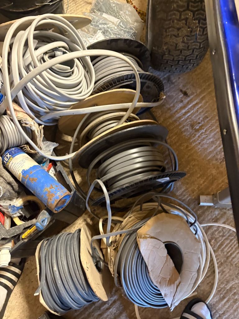 Selection of Grey Electric Cable Reels – Fair Condition