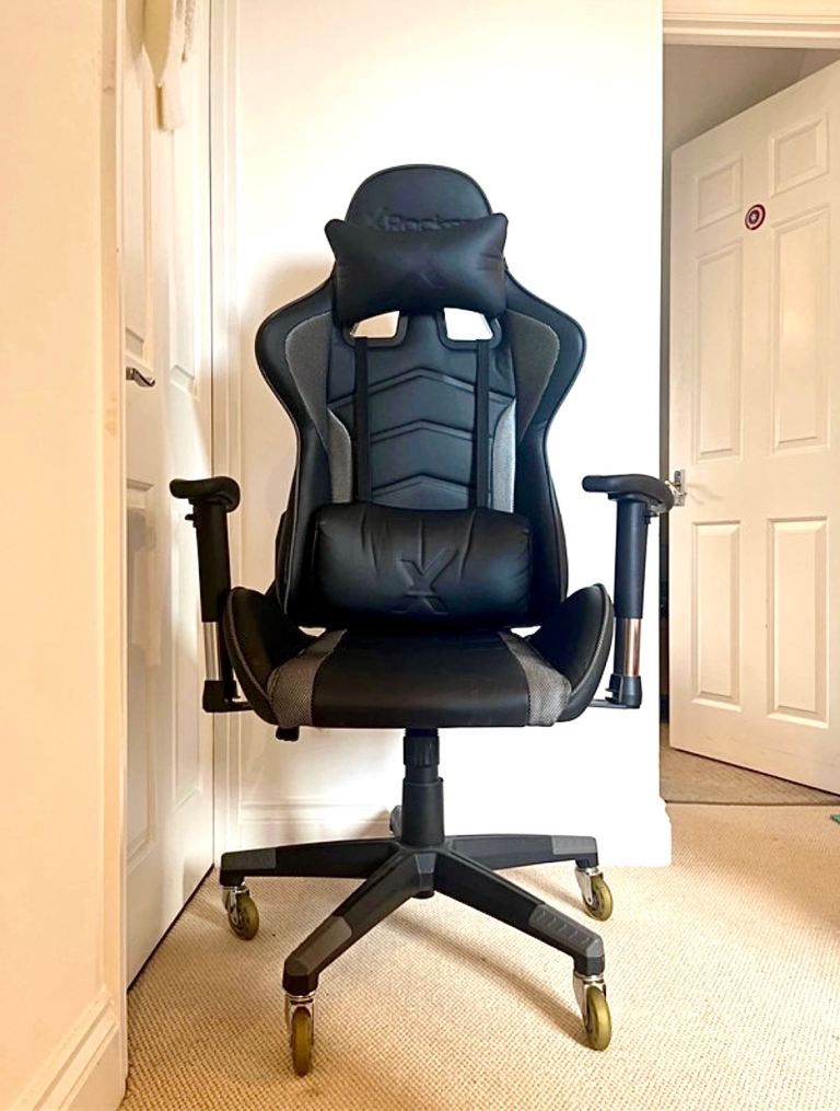X Rocker Gaming Chair - Black and Grey, Good Condition