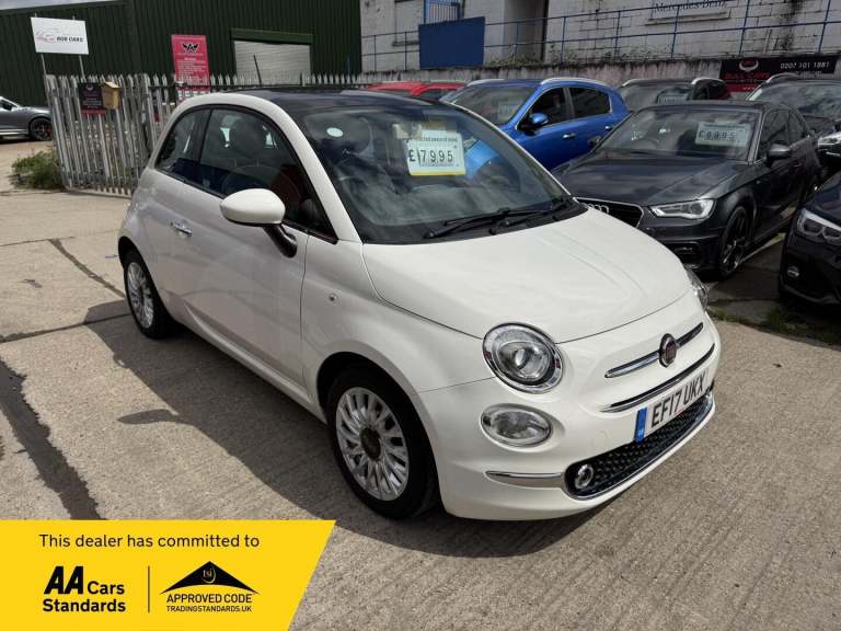 2017 Fiat 500 1.2 Lounge Dualogic Euro 6 (s/s) 3dr HATCHBACK Petrol Automatic