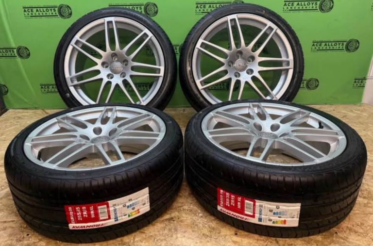 *REFURBISHED* OEM AUDI LE MAN 19” 5x112 ALLOY WHEELS + BRAND NEW TYRES A6 C7