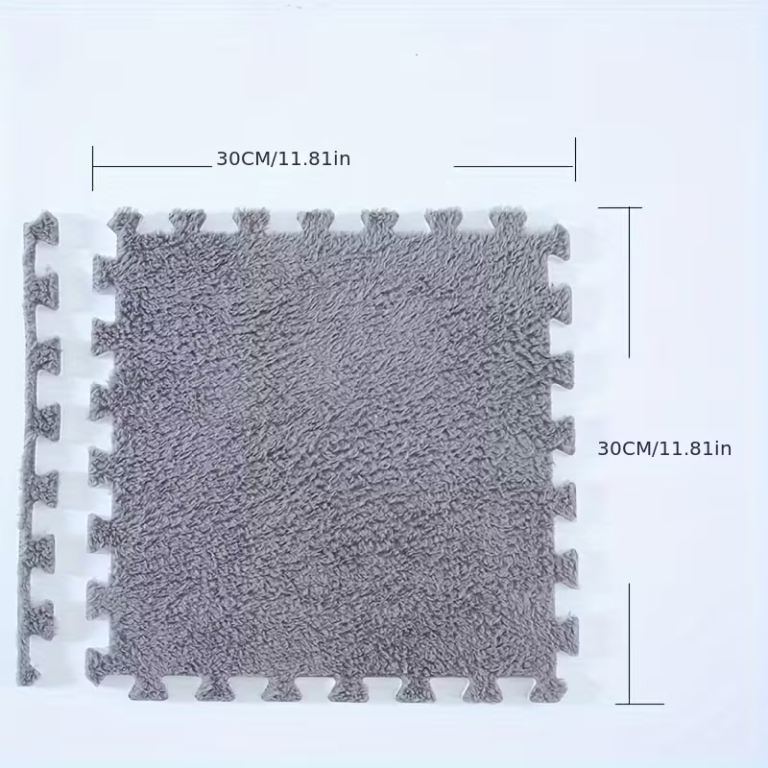 26pcs Washable Faux Fur Mat Set for Home Use