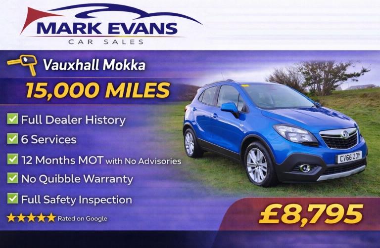 2016 Vauxhall Mokka 1.6i Exclusiv 5dr HATCHBACK Petrol Manual