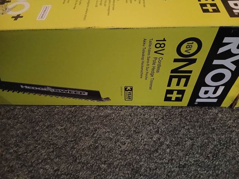 Ryobi ONE+ 18V Cordless 3m Telescopic Pole Hedge Trimmer - New