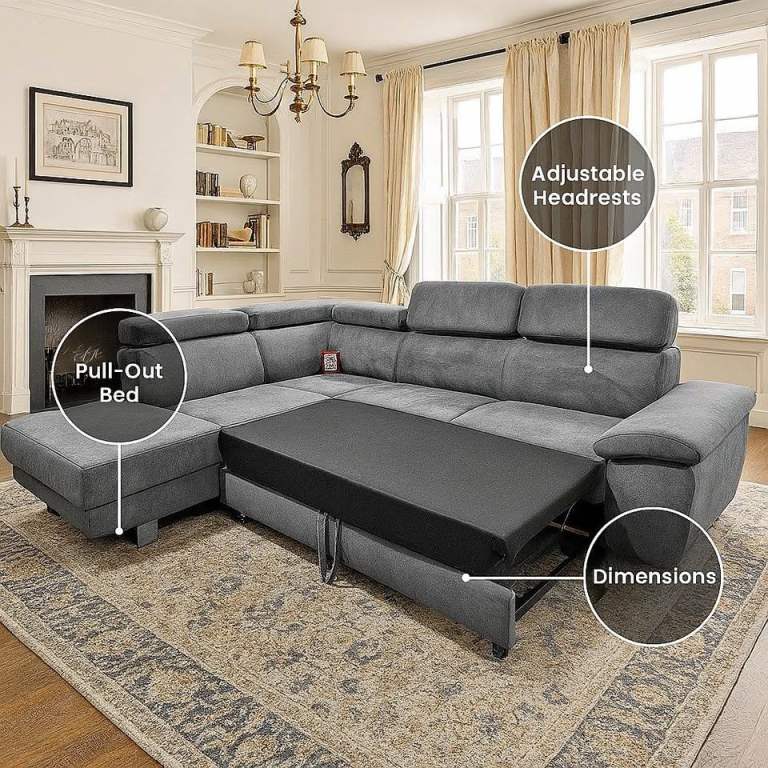 Artic sofabed Artic Sofa Bed , L Shape - Corner SofaBed With Storage On Sale