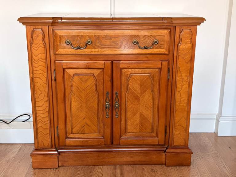 Vintage Drop Leaf Sideboard / Storage Cabinet