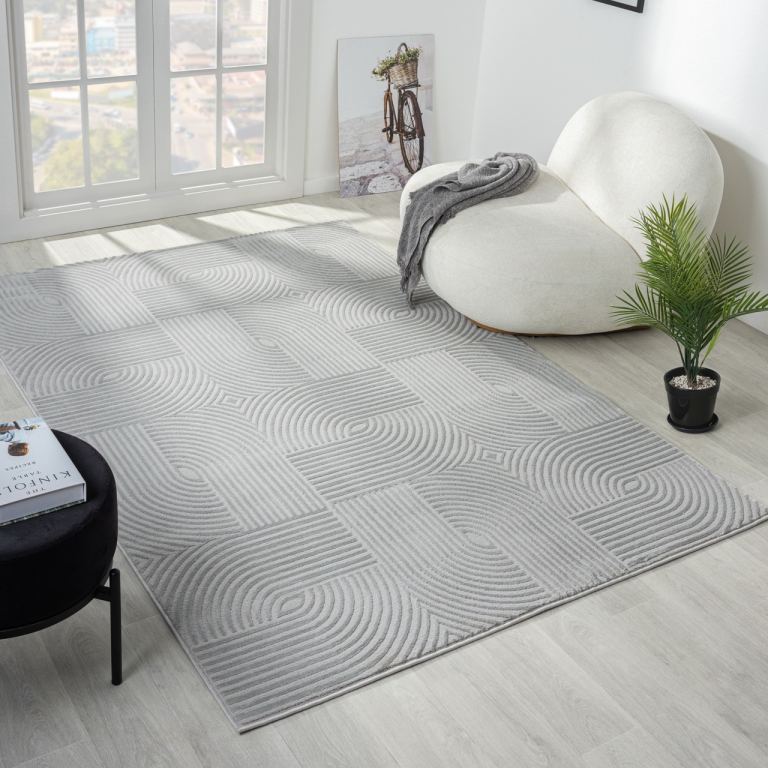 Misha Grey Rug 160x230cm