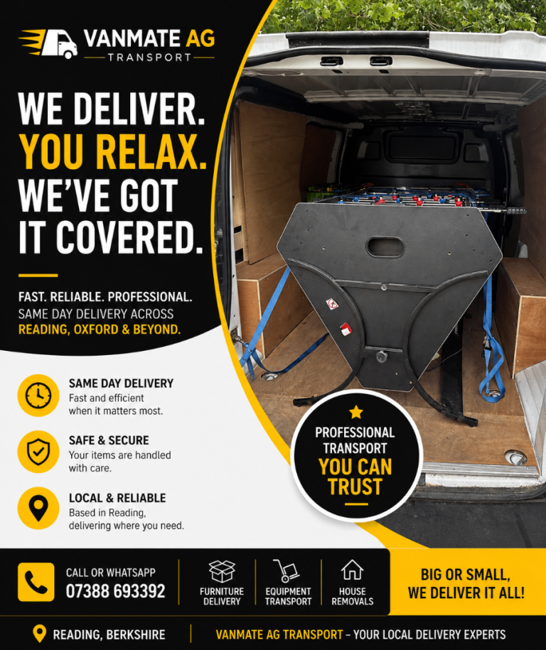 Need a Van Today? Fast & Reliable Man With Van – Reading