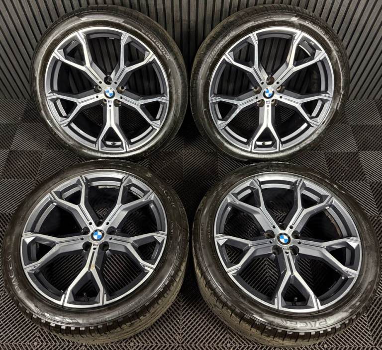 21'' GENUINE BMW X5 X6 G05 G06 741M M SPORT ALLOYS WHEELS ALLOYS TYRES