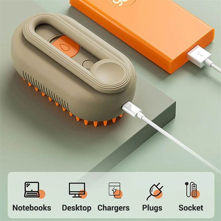 Self-Cleaning Pet Grooming Brush – Cat & Dog Hair Remover | Easy Grooming Tool