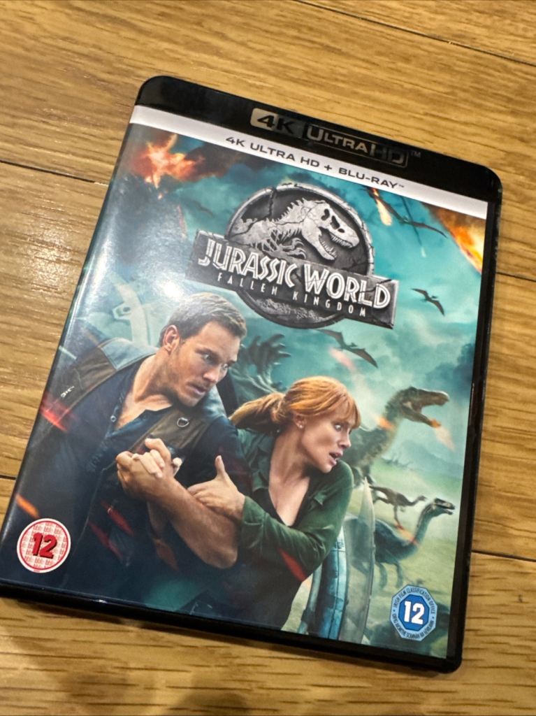 Jurassic World Fallen kingdom 4K UHD + Blu-ray Disc 