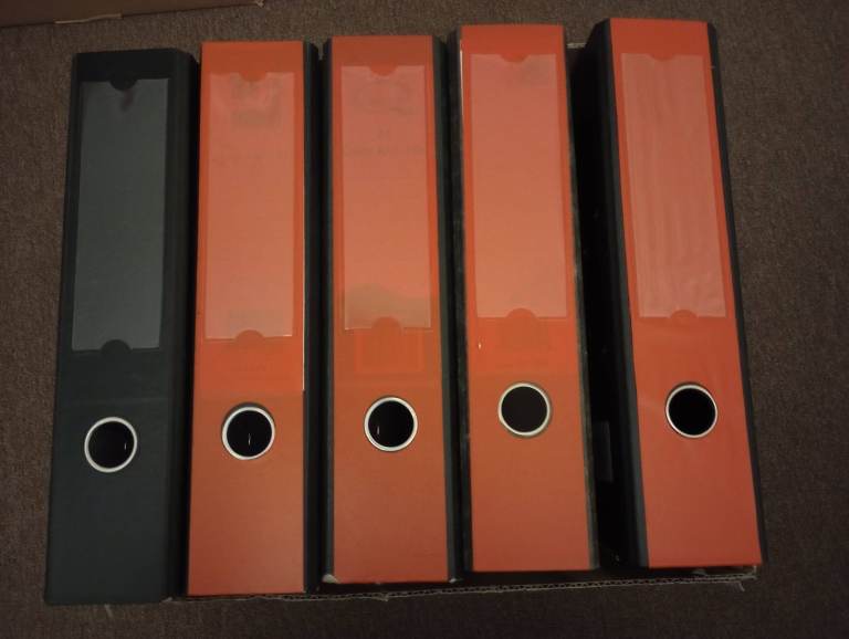 Clearance! House/ Office/ Uni. 10 Lever Arch Board Binding Files in very good and good condition