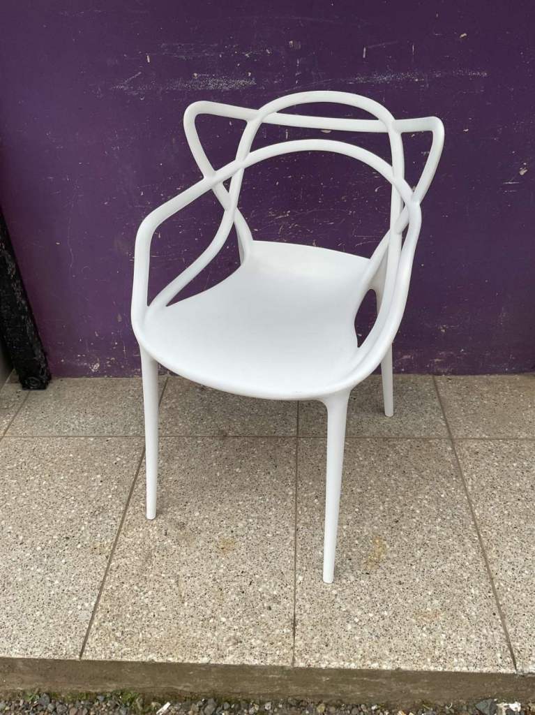 Kartell Masters white stacking chair (9722)