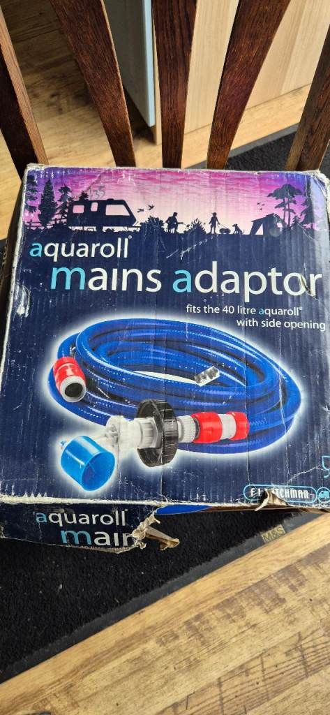 Aquaroll mains adapter caravan