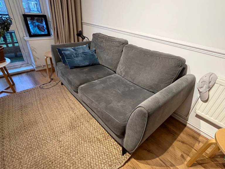 Grey two seater sofa – excellent condition, very comfortable 