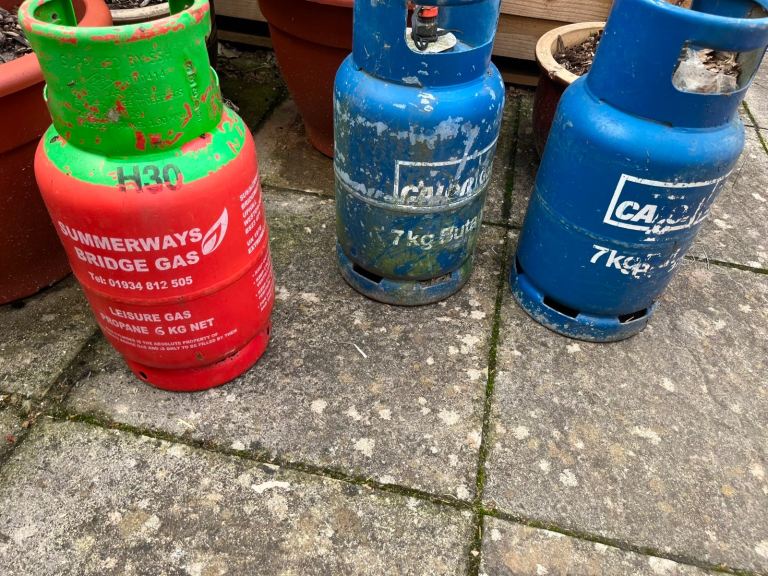 Calor Gas 7kg Butane Bottles - two full 