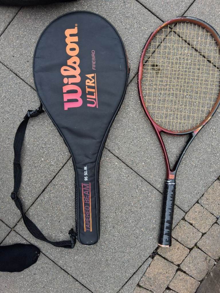 Wilson firebird Ultra Tennis Racquet with Case and Tennis Balls
