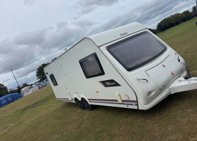 Elddis xplore twin axel caravan