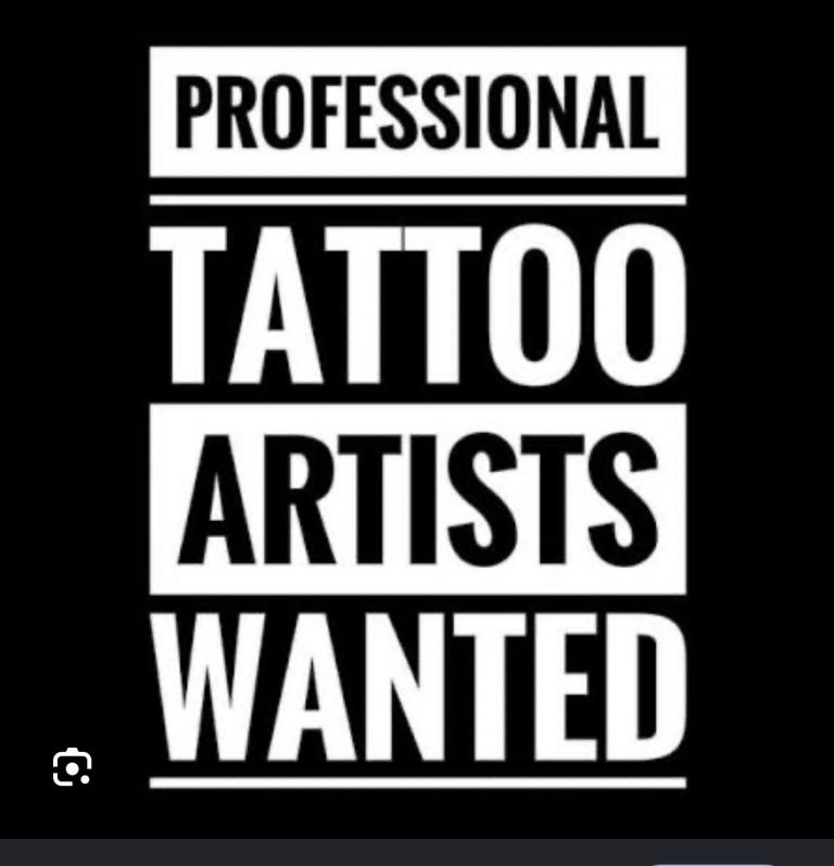 Tattoo artist WANTED