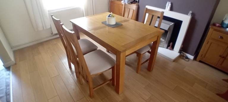 Dining table and chairs 