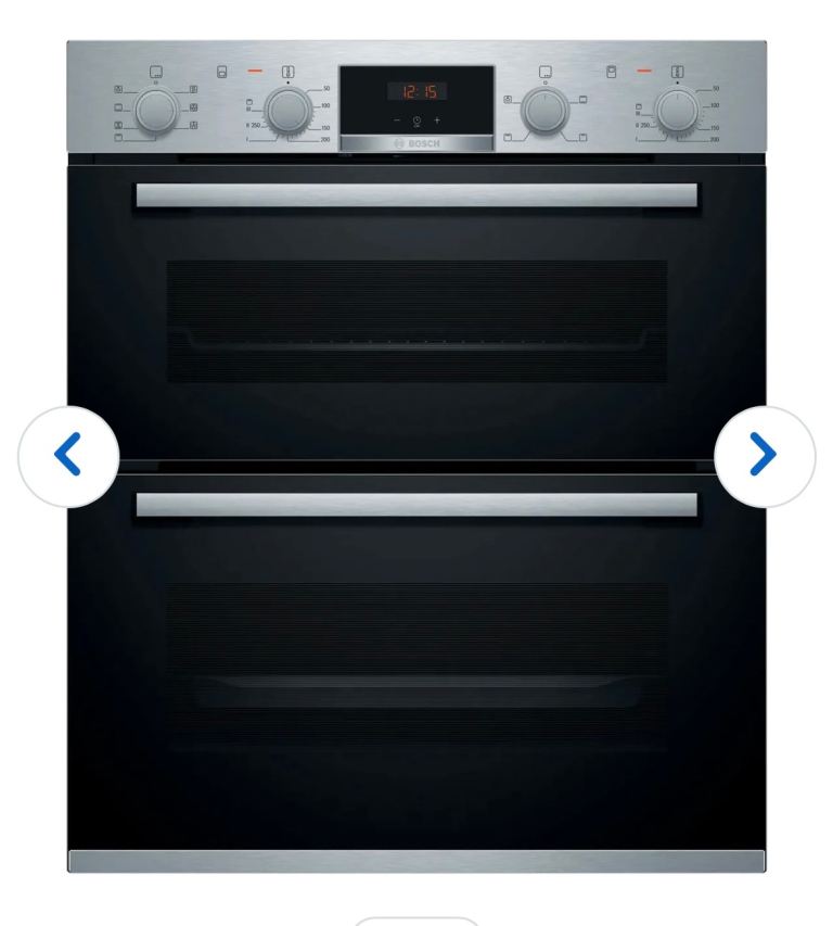 Bosch NBS533BS0B Serie 4 Built-In Electric Double Oven - Stainless Steel