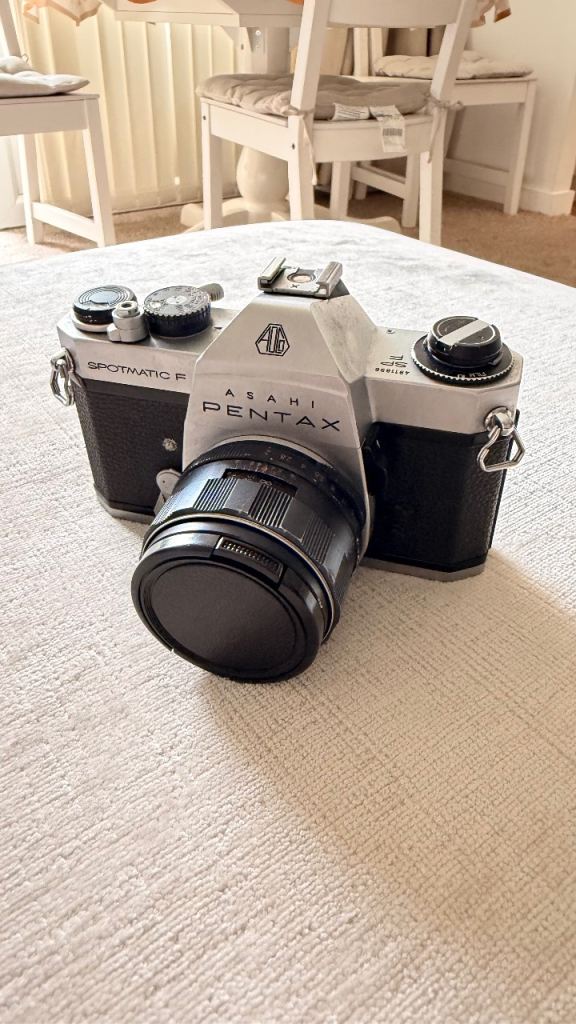 Asahi Pentax Spotmatic F 35mm Film Camera with Super-Takumar 55mm f/2 Lens