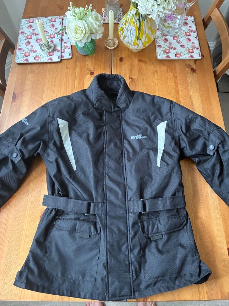 Roxter Motorcycle Textile Jacket Black – Size L – Armour – Thermal Lining