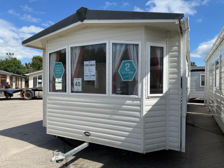 2 Bed Electric Static Caravan - DG, CH, New Carpet, Ensuite - Offsite / Farms