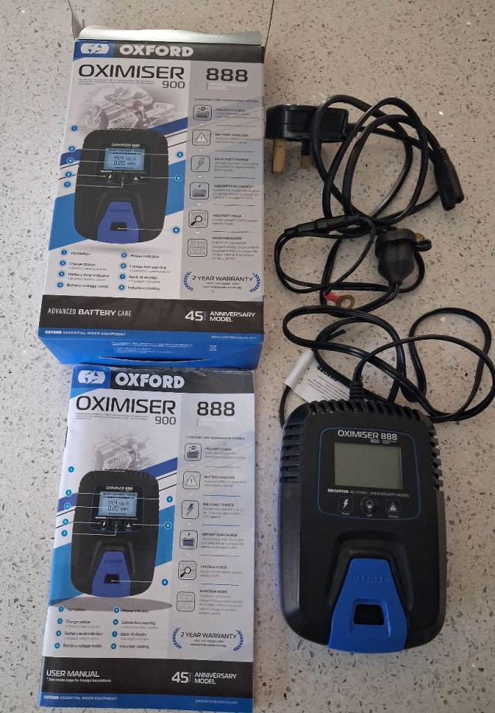 Oxford Oximiser 900 Motorcycle 888 Anniversary Edition Battery Charger 