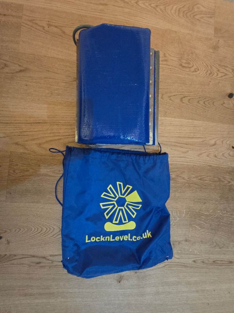 LocknLevel twin axle caravan leveling and lock fitting system 