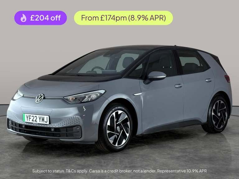 2022 Volkswagen ID.3 Pure Performance 45kWh Life Hatchback 5dr Electric Auto (150 ps) - HEATED S ...