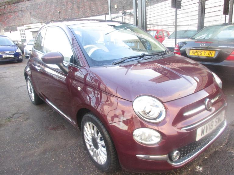 2018 (18) FIAT 500 1.2 LOUNGE , PANORAMIC ROOF, REAR PARKING SENSOR, BLUETOOTH