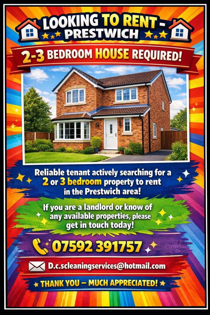 Reliable tenant looking for a 2-3 bedroom house long term