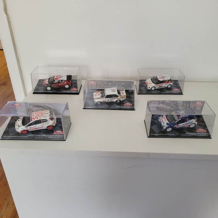 Model cars 1/43 WRC Rally Monte Carlo (x 5)