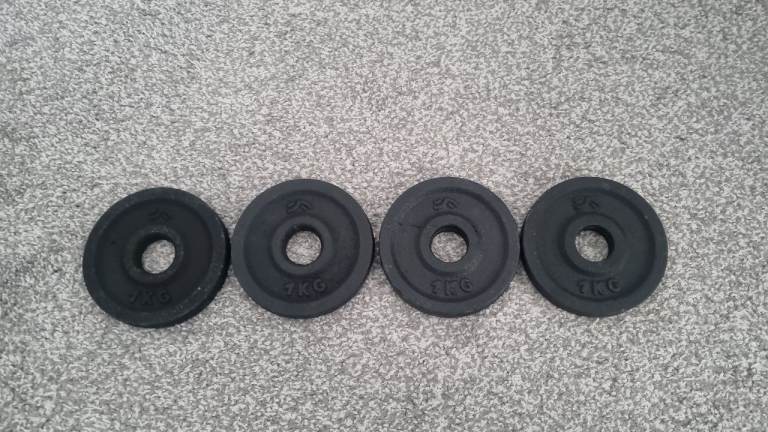 1" Weight Plates 4 x 1kg– £6 no offers please more available too