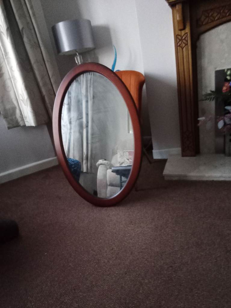 image for Mirror with wooden frame good condition 