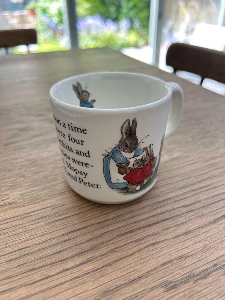 Wedgwood Beatrix Potter Peter Rabbit Once Upon a Time Child's Mug Porcelain 6oz