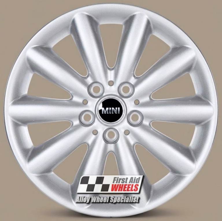 R519S SWAP for Ours MINI COOPER S 4X 17'' GENUINE 499 COSMOS SILVER ALLOY WHEELS