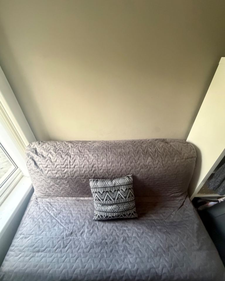 IKEA LYCKSELE LÖVÅS 2-Seater Sofa Bed - Grey, Good Condition