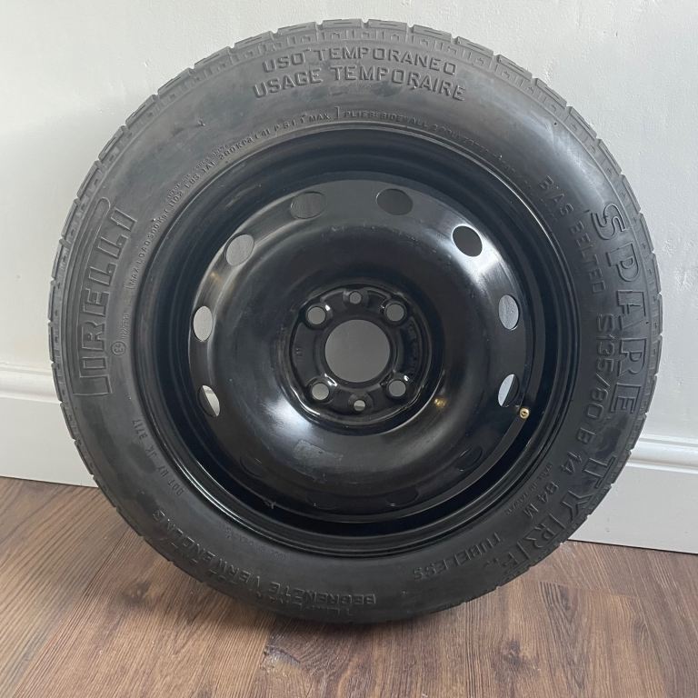 PIRELLI S135/80 B14 84M 4x98 Space Saver Spare Wheel, Fiat 500