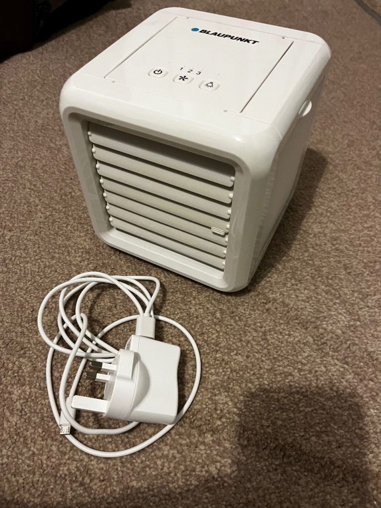 Blaupunkt Portable Mini Air Cooler - White, As Good As New
