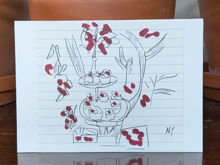 Original Hand Drawing 'The Cup Cakes'

